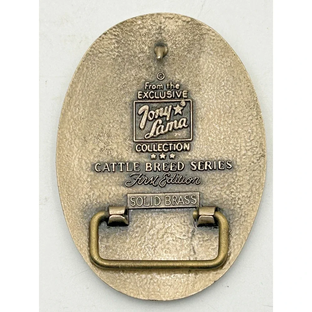 TONY LAMA Chianini Bull Cow Sire Belt Buckle Cattle Breed Series FIRST Edition